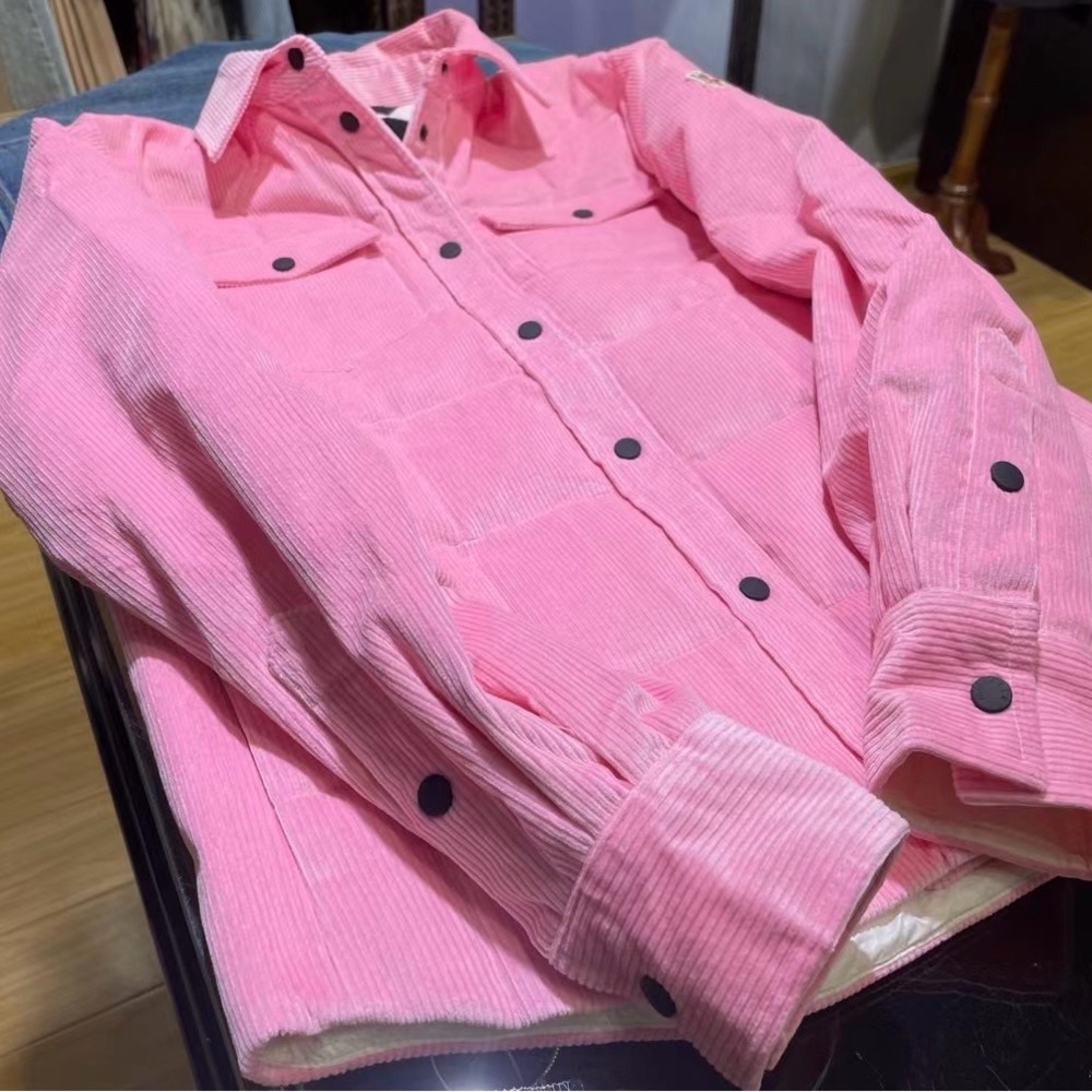 Moncler Pink Corduroy Women's Jacket